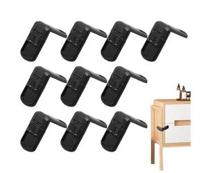 Kit de verrouillage de sécurité pour : loquet du tiroir de l'armoire, verrouillage de sangle de Mullti | Fermer l'armoire adhésive sans perçage, capture de porte pour jeunes