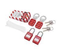 Kit de verrouillage-déverrouillage Électrique Loto avec cadenas loquets étiquettes clés et sac pour verrouillage d équipement produits marqués applications opération incorrecte