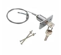 Kit de verrouillage d'urgence universel sécurisé pour porte de garage - Antivol fiable - Avec 2 clés pour garage, volet roulant, entrepôt