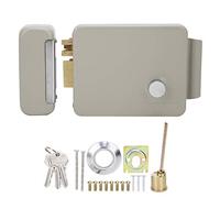 Kit de Verrouillage électrique à gâche, Verrouillage électrique à gâche pour contrôle d’accès, Serrure électromagnétique à 2 Voies et 2 Fils avec Corps en Fer revêtu par poudrage,