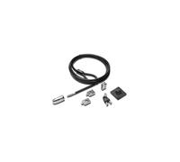 Kit de verrouillage - Kensington - 2.0 - Câble de sécurité 2,4 m - Couleur noire - Antivol Hidden Pin