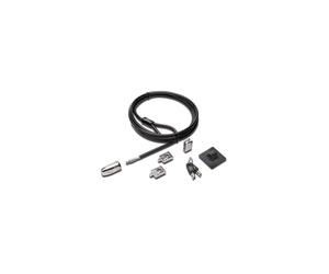 Kit de verrouillage - Kensington - 2.0 - Câble de sécurité 2,4 m - Couleur noire - Antivol Hidden Pin