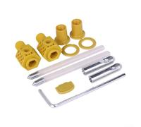 Kit de verrouillage mural pour toilettes en nylon avec fixation en fer et mécanisme de maintien sécurisé pour siège de WC suspendu - Installation facile - Jaune