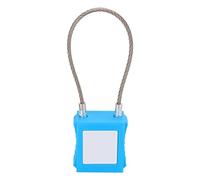 Kit de Verrouillage par Câble de sécurité en Acier, Serrure Robuste avec 2 Clés pour la Maintenance de l'équipement, Kit de Verrouillage pour la Gestion d'entreprise (BLUE)