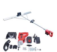 Kit de vibro-niveleuse électrique sans fil, outil vibrant for béton avec planche de 1,20 m/1,50 m for une finition ciment lisse, alimenté par batterie, règle de pilonnage(One battery,150CM/59inch)