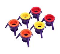 Kit de vidage de bouteilles avec bouchon distributeur à l'envers, 3 tailles de bouchons à rabat et porte-bouteille pour la plupart des bouteilles - Inversion sans effort pour maximiser l'utilisation