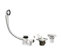 Kit de vidage pour douche à l'italienne et baignoire E-Volutive Valentin blanc/chromé 40mm