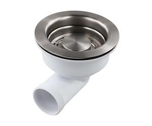 Kit de vidage pour mini panier compatible avec filtre d'évier fabriqué en acier inoxydable et polypropylène pour éviers de cuisine avec trous de vidange de 83 mm à 90 mm (114 mm)