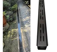 Kit de vidange à canal fin de 99 cm - Système de drainage de tranchée extérieure - Abreuvoir français étroit pour une gestion efficace de l'eau du balcon - Solution d'égout robuste