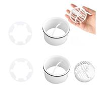 Kit de vidange de Douche 2 Pièces, Filtre à Cheveux + Tuyau Plongeur pour Douche, Filtre D'écoulement, Compatible avec Bonde D'écoulement 6960, 6963, 6961, 6962, Filtre à Cheveux