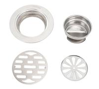 Kit de vidange de Sol Rond en Acier Inoxydable, 3,9 Pouces, Anti-Odeur, antidérapant, Haut débit, pour Douche, Tuyau de 75mm, Salle de Bains, hôtel