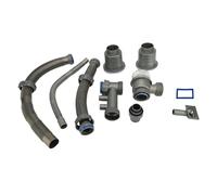 Kit de vidange d'évier de cuisine Proof de l'odeur épaisse à haute température Double bol Double de vidange du puits de vidange Conception universelle pour la maison Cuisine