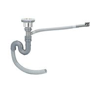 Kit de vidange d'évier de cuisine simple, Kit de vidange d'évier peu encombrant Tuyau de vidange d'évier de cuisine universel pour éviers de cuisine à cuve unique