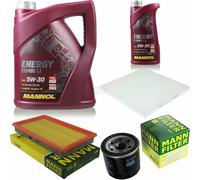 Kit de vidange d'huile 6L MANNOL Energy Combi LL 5W-30 + MANN Filtre à Huile