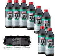 Kit de vidange d'huile de transmission automatique avec 8 l d'huile de transmission automatique Top Tec ATF 1800 + filtre à huile de transmission