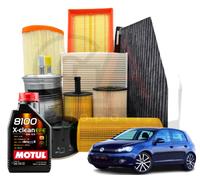 Kit De Vidange D'Huile MOTUL 5W30 5LT 4 FILTRES BOSCH VW GOLF 6 1.6 TDI 77 KW