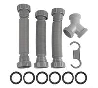 Kit de vidange double d'évier réglable 3,8 cm Siphon P