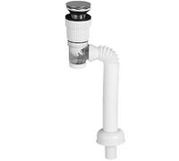 Kit de vidange pour lavabo de salle de bain, kit de vidange pour lavabo | Tuyau d'évier de cuisine | Tuyau de salle de bain anti-odeurs, tuyau de piège en P pour