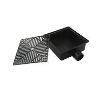 Kit de vidange souterraine avec équerre pour lavabo et tuyau flexible en fil d'acier de 1,6 m pour évacuation des eaux pluviales et des eaux stagnantes