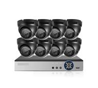 Kit de vidéosurveillance 4K CCTV 8CH POE NVR 3840 * 2160 8MP caméras IP extérieures H.265 Ensemble système caméra sécurité(4T,8CH NVR 8pcs cam)