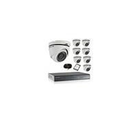 Kit de vidéosurveillance 8 dômes 1080p hd avec disque dur