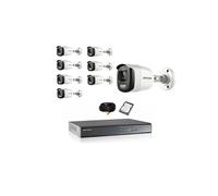 Kit de vidéosurveillance 8 tubes 1080p hd avec disque dur