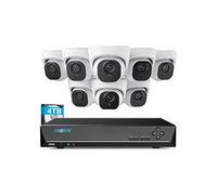 Kit de Vidéosurveillance 8MP Détection de Personne et Véhicule 4K, Disque dur 4To intégré, RLK16-800D8-A