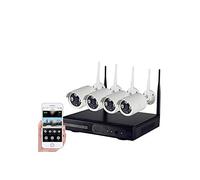 Kit de vidéosurveillance avec 4 caméras NVR LAN sans fil Full HD WIFI CW567