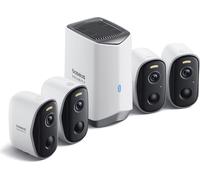 Kit de vidéosurveillance Baseus Security N1 Plus, 2K HD, IP67, vision nocturne, 270 jours d'autonomie, HomeStation H1 + 4 caméras vidéo