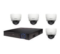 Kit de Vidéosurveillance DAHUA - DVR 16 chaînes - 4 caméras dôme HDCVI - Vision nocturne infrarouge