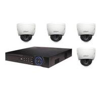 Kit de Vidéosurveillance Dahua Enregistreur DVR et 4 Mini Caméras Dôme Analogiques HDCVI G