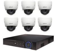 Kit de Vidéosurveillance Dahua Enregistreur DVR et 6 Mini Caméras Dôme Analogiques HDCVI G