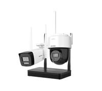 Kit de Vidéosurveillance Hikvision Caméra 4MP + Caméra PT 4MP + NVR IP 4 Canaux 6MP 2,8 mm