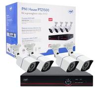 Kit de vidéosurveillance - PNI House - PTZ1500 - 4 caméras - 5MP - Vision nocturne 40m