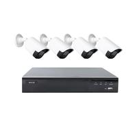 Kit de vidéosurveillance - PNI - PNI-POE22-S - 4 caméras bullet 4MP - NVR 4 canaux PoE - 4x20m