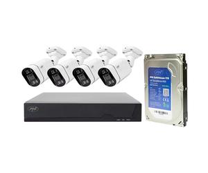 Kit de vidéosurveillance PoE PNI House IPMAX POE 5, NVR, 4 caméras avec IP 5 MP et Disque Dur PNI SafeHouse 1 to Inclus