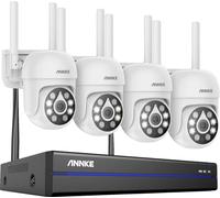 Kit de vidéosurveillance, système CCTV, résolution 5MP, connectivité 16 canaux, 16CH NVR 4 pièces caméra