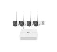 Kit de Vidéosurveillance Uniview Enregistreur NVR 8 Canaux IP + 4 Caméras 2MP Bullet IP67
