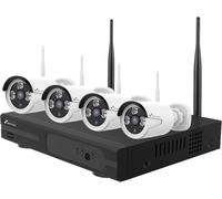 Kit De Vidéosurveillance Wifi 2K Superhd ¿ Sécurité Facile À Installer Pour Maison Ou Commerce, Détection Humaine Ai, Vision Nocturne, Accès À Distance, 4 Caméras + Nvr 4Ch[VIT695432]