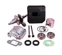 Kit de Vilebrequin à Piston 37 mm for tronçonneuse 017 MS170 1132 030 0401, 1402 W, Joint d'étanchéité carburateur Partie