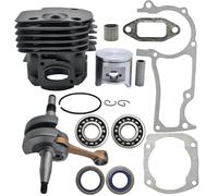 Kit de vilebrequin à piston et cylindre 14 pièces 48 mm for tronçonneuse Husqvarna 365, EPA Special 503691072, joint d'étanchéité carré W, roulement aiguilles