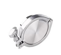 Kit de virole à souder sanitaire en acier inoxydable 304 - Diamètre extérieur de tuyau de 19 à 168 mm avec collier de serrage Tri Clamp, bouchon et joint en silicone(114mmx130)