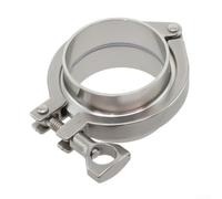 Kit de virole de soudure sanitaire OD 1,9 cm avec triple collier de serrage et joint en PTFE pour connexions robustes (63 mm)