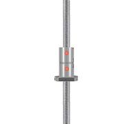 Kit de vis à billes, DFU2005 vis à billes Double écrou roulé 20x5mm C5 filetage droite non usiné 550-1200mm(1150mm)