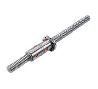 Kit de vis à billes, DFU2505 vis à billes filetage gauche 25x5mm RM2505 C7 roulé sans extrémité Double écrou 200-1000mm(550mm)