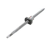 Kit de vis à billes, Vis à billes roulées C7 SFU1204, 12x4mm, BK10 BF10, extrémité usinée, écrou bride de 22mm, 100-1100mm(550mm)