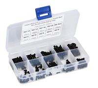Kit de vis à tête hexagonale,en acier allié grade 12.9 à haute résistance avec traitement anti-rouille, ensemble complet de vis M2 et écrous,maintenance mécanique et usage domestique