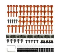 Kit De Vis Carénage pour Accessoires pour Kawasaki pour Vulcan 1500 1600 1700 2000 pour Concours 14 1400GTR GTR1400 ABS(Orange)