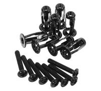 Kit de Vis D’expansion à Pétales pour Ancrage de Porte Creuse | Acier au Carbone Noir, Structure Creuse à Déploiement Rapide, Connexion Stable, Usage Polyvalent