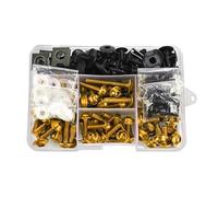 Kit De Vis De Carénage Et Écrous De Pare-Brise pour Moto pour K&awasaki pour Versys 650, pour Ninja 650R 1000, Z750, Z1000 Et ZZR600 Écrous boulons et Vis(Or)
